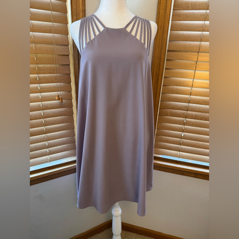 She + Sky Lavender Strappy Dress